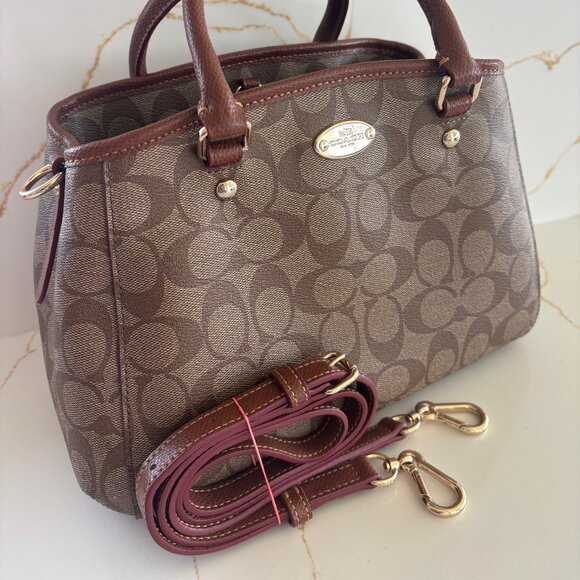 Coach 2way Handbag / Shoulder bag in Signature Canvas - F34605 - Picture 6 of 6